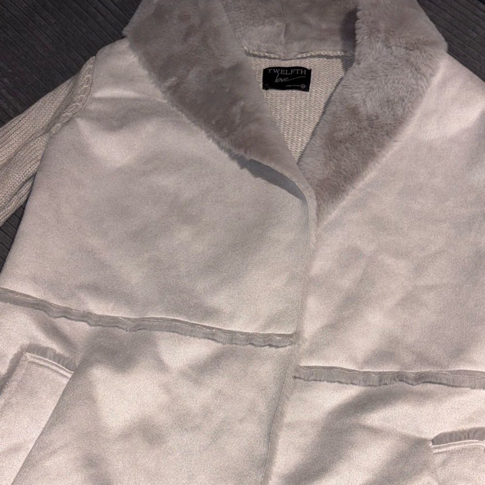 Twelfth Street by Cynthia Vincent Cream Teddy Jacket